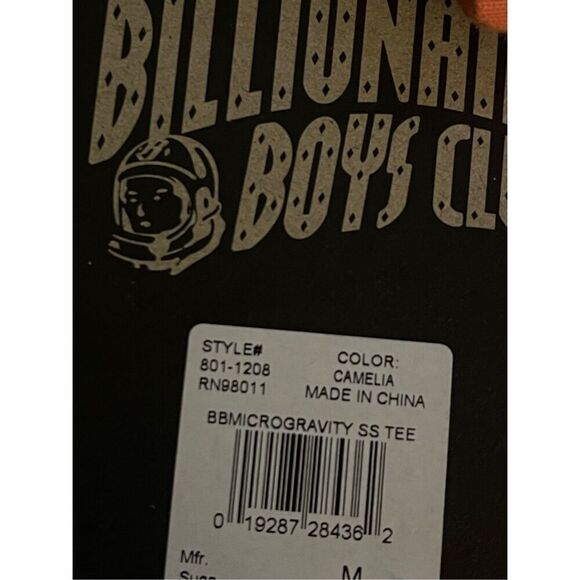 BILLIONAIRE BOYS CLUB BB MICRO GRAVITY T SHIRT - Picture 8 of 8